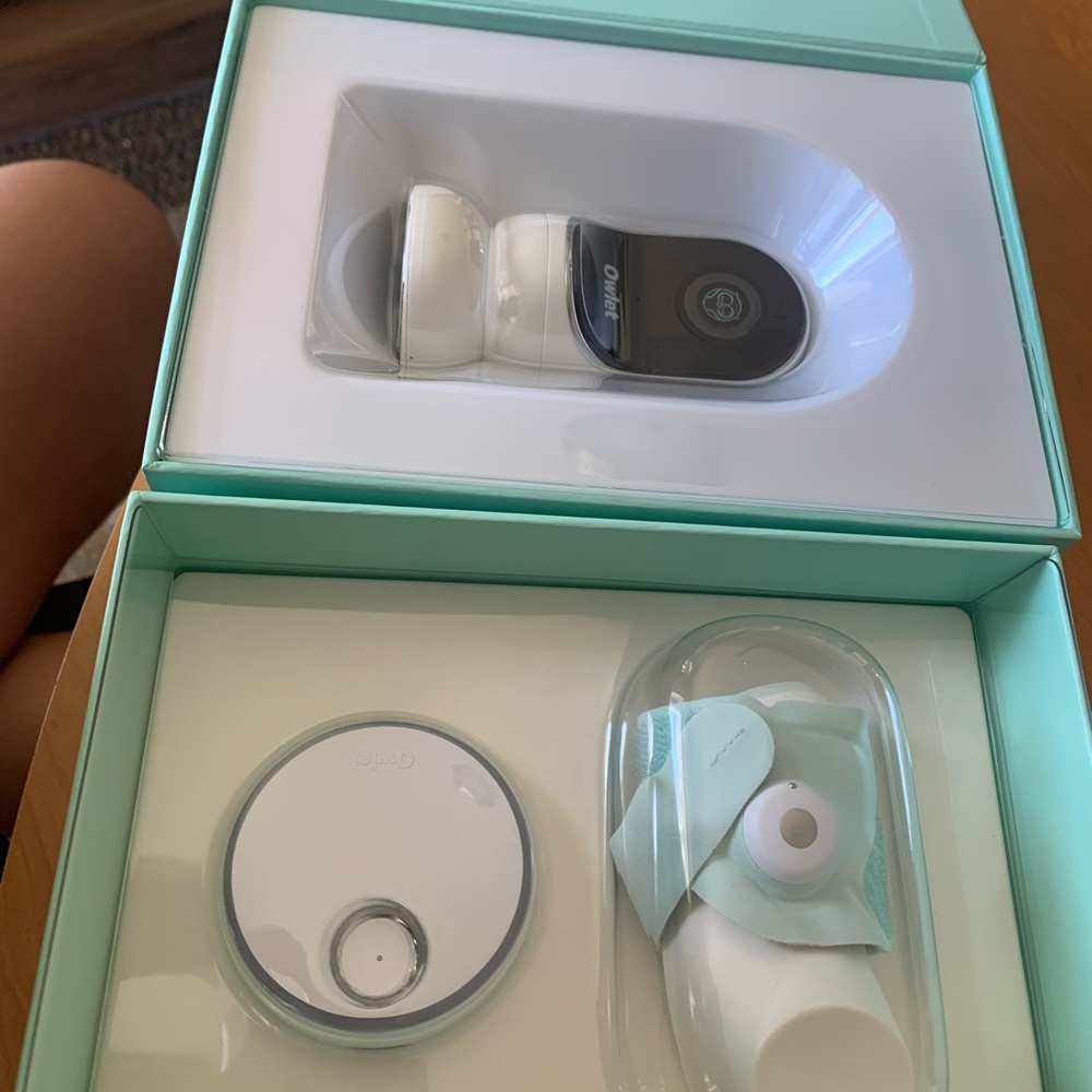 Owlet camera and sock